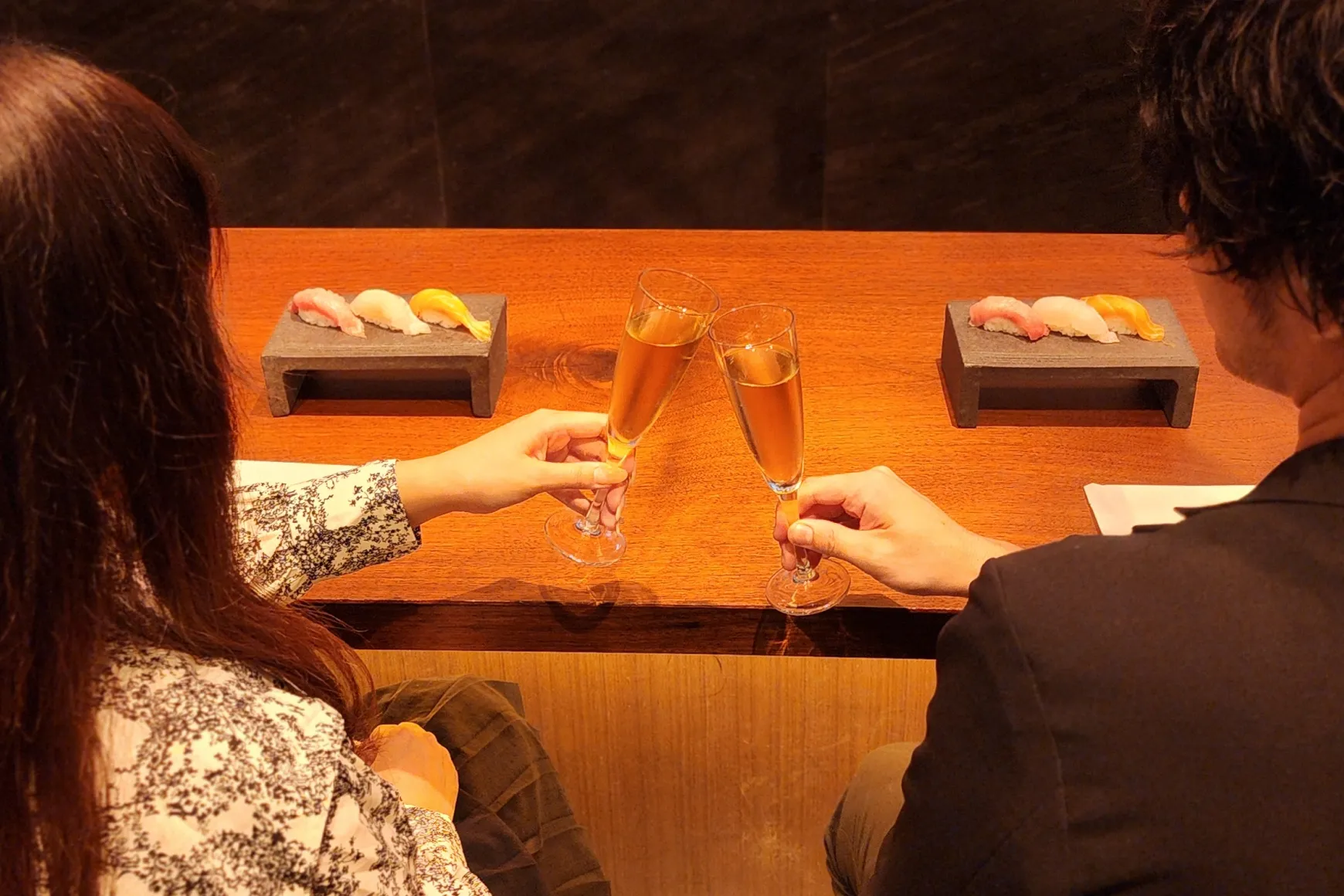 相席寿司の様子（1対1）